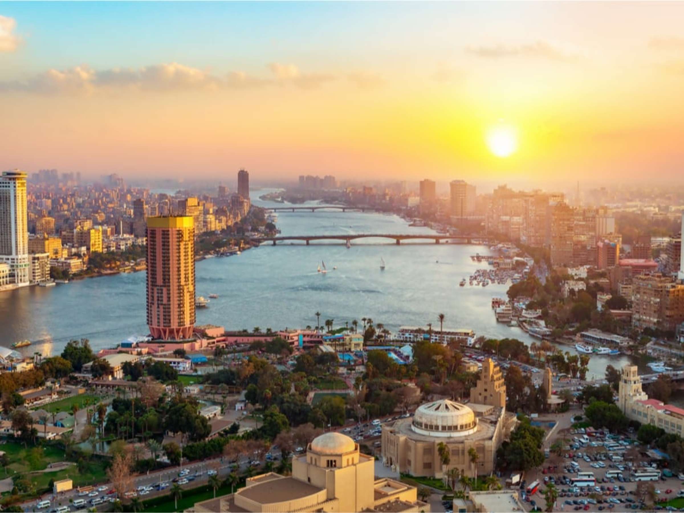 Panoramic view of Cairo, Egypt